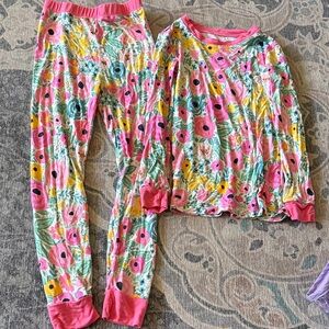Little Sleepies Colorful Floral Kids Pajama Set